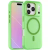 Image de Case2go - Hoesje geschikt voor Apple iPhone 17 Pro - Back Cover - Geschikt voor Magsafe - Telefoonhoesje - Gsm Hoesje geschikt voor Apple iPhone 17 Pro - Phone Case - Groen
