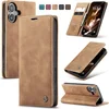 Image de Caseme - Telefoonhoesje geschikt voor Apple iPhone 17 - Wallet Book Case - Met Magnetische Sluiting - Licht Bruin