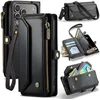 Image de CaseMe - Telefoonhoesje geschikt voor Apple iPhone 17 Pro Max - Wallet Book Case met Schouder Strap - Zwart