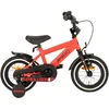 Image de AMIGO Speeder Jongensfiets 12 Inch - Kinderfiets voor 2 tot 4 Jaar - 90-105 cm - Rood/Zwart