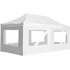 Image de vidaXL - Partytent - inklapbaar - met - wanden - 6x3 - m - aluminium - wit