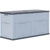 Image de vidaXL - Opbergkist - 320 - L - grijs - zwart