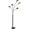 Image de vidaXL Lamp staand 5xE14 200 cm zwart en goud