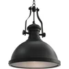 Image de vidaXL Plafondlamp rond E27 zwart