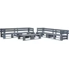Image de vidaXL - 6-delige - Loungeset - pallet - hout - grijs