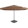 Image de vidaXL - Parasol - met - draagbare - voet - taupe