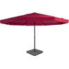 Image de vidaXL - Parasol - met - draagbare - voet - rood