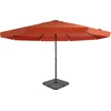 Image de vidaXL - Parasol - met - draagbare - voet - terracottakleurig