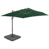 Image de vidaXL - Parasol - met - draagbare - voet - groen