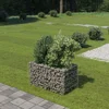 Image de vidaXL - Gabion - plantenbak - verhoogd - 90x50x50 - cm - gegalvaniseerd - staal