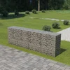 Image de vidaXL - Schanskorfmuur - met - deksels - 300x50x100 - cm - gegalvaniseerd - staal