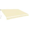 Image de vidaXL - Luifel - handmatig - uittrekbaar - 600 - cm - crème