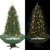 Image de vidaXL - Kerstboom - sneeuwend - met - paraplubasis - 190 - cm - groen