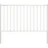 Image de vidaXL - Schuttingpaneel - Woerden - met - stalen - palen - 1,7 - x - 0,75 - m - wit