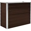 Image de vidaXL - Plantenbak - verhoogd - 100x40x77 - cm - gegalvaniseerd - staal - bruin