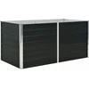 Image de vidaXL - Plantenbak - verhoogd - 160x80x77 - cm - gegalvaniseerd - staal - antraciet