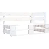 Image de vidaXL - Tuinhoekbank - pallet - hout - wit
