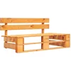 Image de vidaXL - Tuinbank - pallet - hout - honingbruin