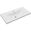 Image de vidaXL - Inbouwwastafel - 81x39,5x18,5 - cm - keramiek - wit