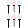 Image de vidaXL Solarlampen 6 st LED rond 20 cm RGB