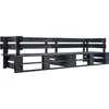 Image de vidaXL - Tuinbank - 2-zits - pallet - hout - zwart