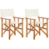 Image de vidaXL - Regisseursstoelen - 2 - st - massief - acaciahout