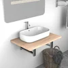 Image de vidaXL - Badkamermeubel - 60x40x16,3 - cm - eikenkleurig