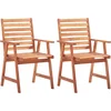 Image de vidaXL - Tuinstoelen - 2 - st - massief - acaciahout