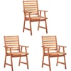 Image de vidaXL - Tuinstoelen - 3 - st - massief - acaciahout