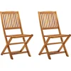 Image de vidaXL - Tuinstoelen - inklapbaar - 2 - st - massief - acaciahout