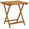 Image de vidaXL - Tuintafel - inklapbaar - 70x70x75 - cm - massief - acaciahout