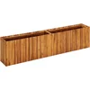 Image de vidaXL - Plantenbak - verhoogd - 200x30x50 - cm - massief - acaciahout