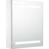 Image de vidaXL - Badkamerkast - met - spiegel - en - LED - 50x13,5x60 - cm