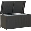 Image de vidaXL - Tuinbox - 100x50x50 - cm - poly - rattan - zwart