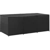 Image de vidaXL - Tuinbox - 180x90x70 - cm - poly - rattan - zwart