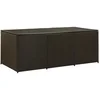 Image de vidaXL - Tuinbox - 180x90x70 - cm - poly - rattan - bruin