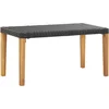 Image de vidaXL - Tuinbank - 120 - cm - poly - rattan - en - massief - acaciahout - zwart