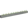 Image de vidaXL - Gabion - plantenbak - verhoogd - 450x30x30 - cm - gegalvaniseerd - staal