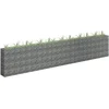 Image de vidaXL - Gabion - plantenbak - verhoogd - 450x30x90 - cm - gegalvaniseerd - staal