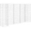 Image de vidaXL - Gabion - plantenbak - H-vormig - 260x40x150 - cm - staaldraad