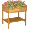 Image de vidaXL - Plantenbak - verhoogd - 78,5x58,5x78,5 - cm - massief - acaciahout