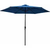 Image de vidaXL - Parasol - met - metalen - paal - 300 - cm - blauw