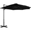 Image de vidaXL - Zweefparasol - met - aluminium - paal - 350 - cm - zwart