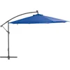 Image de vidaXL - Zweefparasol - met - aluminium - paal - 350 - cm - blauw