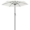 Image de vidaXL - Parasol - 200x224 - cm - aluminium - zandwit