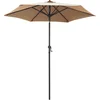 Image de vidaXL - Parasol - 200x224 - cm - aluminium - taupe