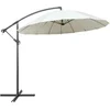 Image de vidaXL - Zweefparasol - met - aluminium - paal - 3 - m - wit