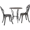 Image de vidaXL - 3-delige - Bistroset - gietaluminium