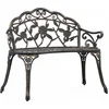 Image de vidaXL - Bistrobank - 100 - cm - gietaluminium - bronskleurig