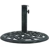 Image de vidaXL - Parasolvoet - 9 - kg - 40 - cm - gietijzer - wit